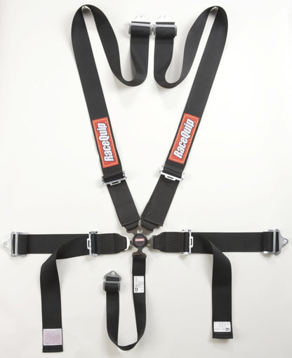 RaceQuip Black SFI CAMLOCK 5pt PD Lap Seat Belt.