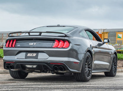 Borla 2018 Ford Mustang GT 5.0L AT/MT 3in ATAK Catback Exhaust Black Chrome Tips w/ Valves.