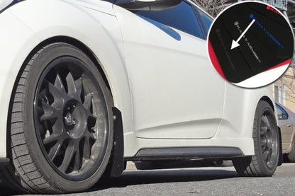 Rally Armor 12-13 Hyundai Veloster UR Black Mud Flap w/ Grey Logo.