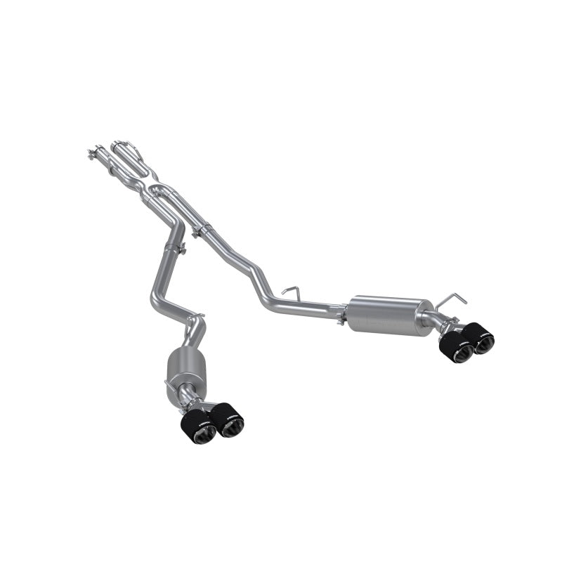 MBRP 20-21 Ford Explorer ST 3.0L Ecoboost SS 2.5in Dual Rear Exit w/ Carbon Fiber Quad Tips - T304.