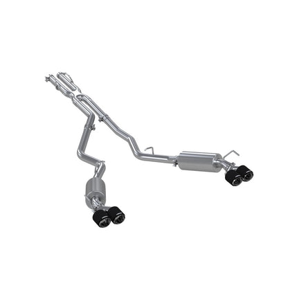 MBRP 20-21 Ford Explorer ST 3.0L Ecoboost SS 2.5in Dual Rear Exit w/ Carbon Fiber Quad Tips - T304.
