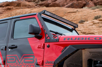 DV8 Offroad 2018+ Jeep Wrangler JL Over Windshield Light Bar Bracket.
