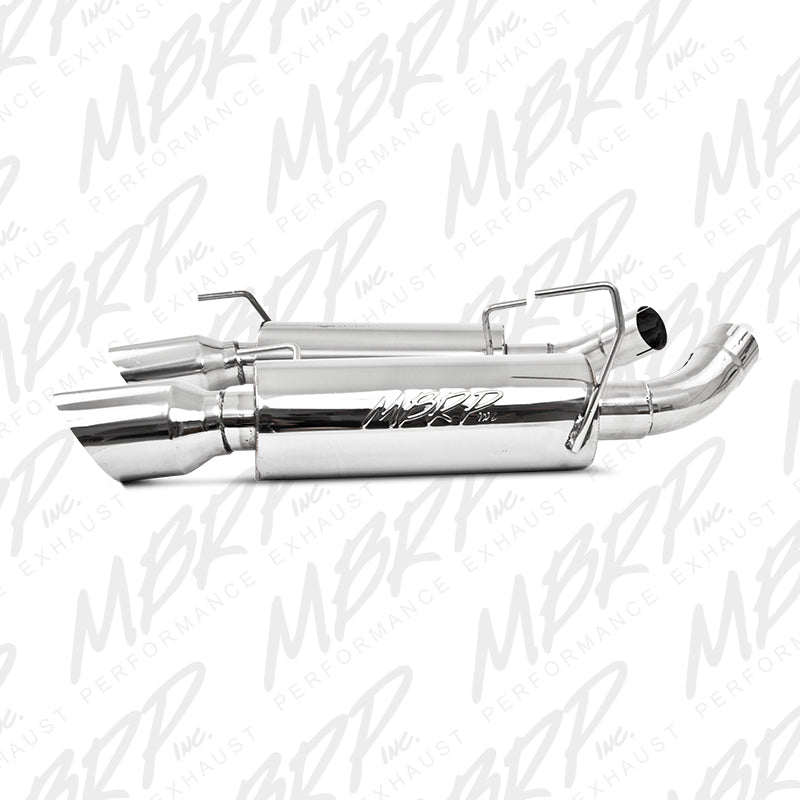 MBRP 05-10 Ford Mustang GT 5.0/Shelby GT500 Dual Mufflers Axle Back Split Rear T304.