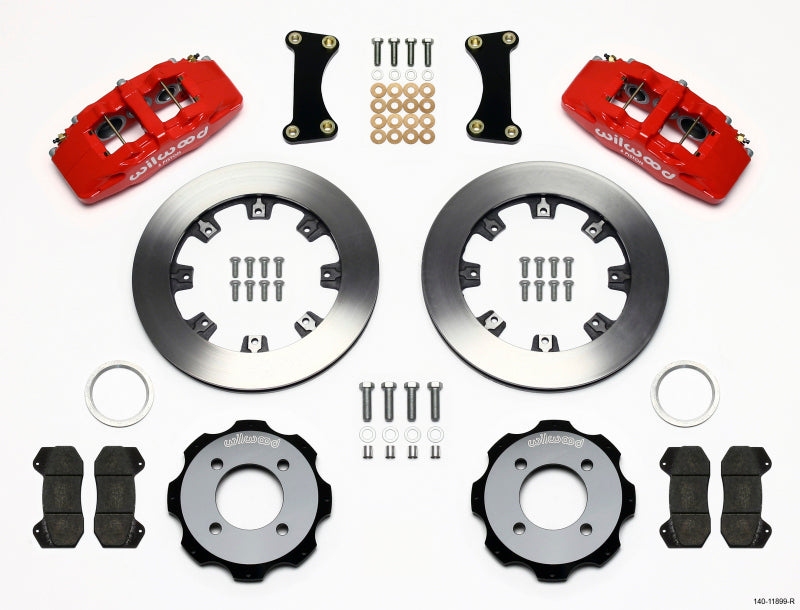 Wilwood Dynapro 6 Front Hat Kit 12.19in Red 2011 Fiesta.