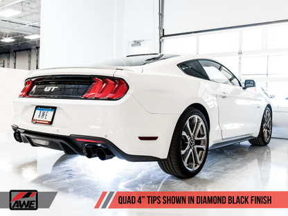 AWE Tuning Touring Catback Exhaust - Diamond Black Tips | 3015-43106