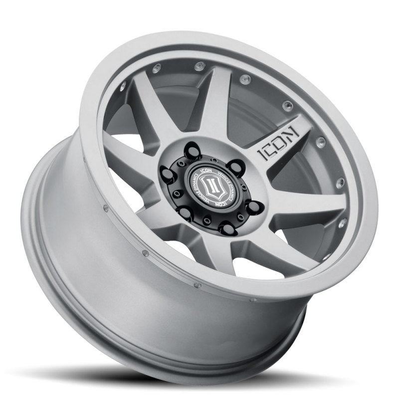ICON Rebound Pro 17x8.5 6x5.5 0mm Offset 4.75in BS 106.1mm Bore Titanium Wheel.