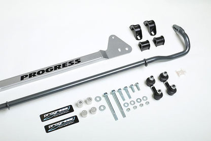 Progress Tech 92-95 Honda Civic Rear Sway Bar (22mm - Adjustable) Incl Bar Brace and Adj End Links.