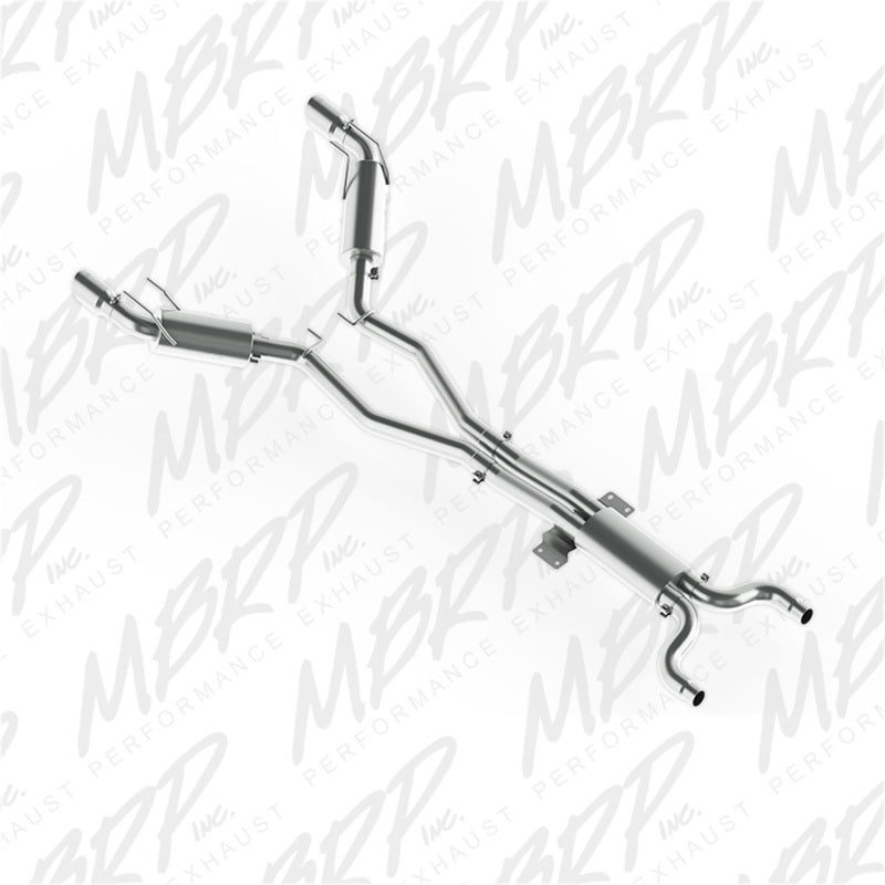 MBRP 2010 Chev Camaro V8 6.2L Automatic (L99) 3 Dual Cat Back Round Tips T409.