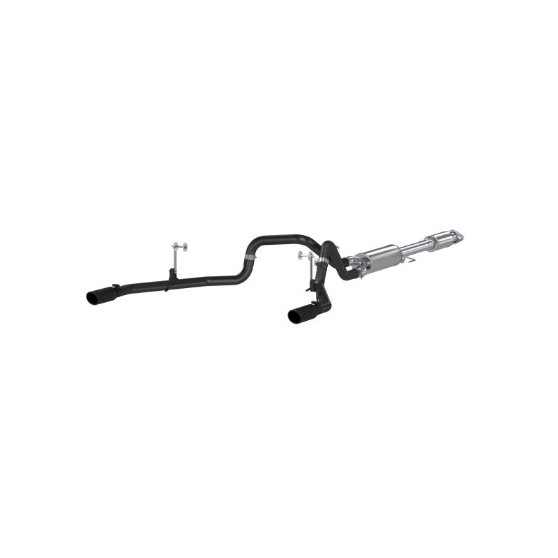 MBRP 2015 Ford F-150 5.0L 3in Cat Back Dual Split Rear Exit Black Exhaust System.