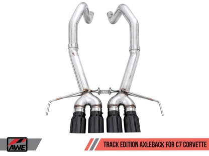 AWE Tuning 14-19 Chevy Corvette C7 Z06/ZR1 (w/o AFM) Track Edition Axle-Back Exhaust w/Black Tips.