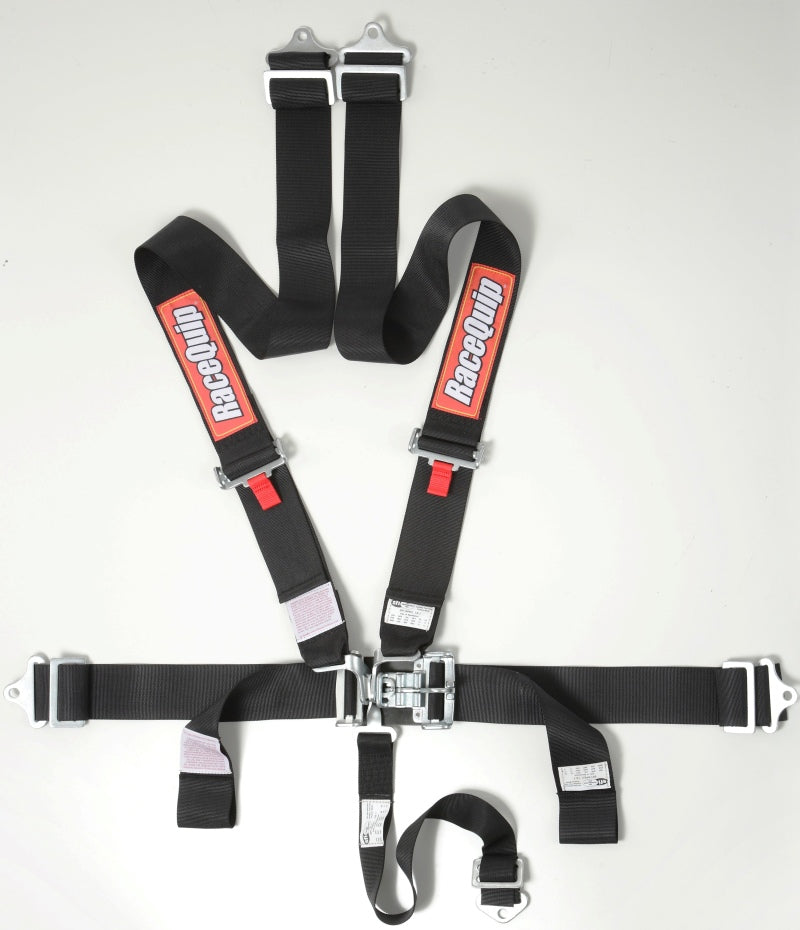 RaceQuip Black L & L 5pt Seat Belt.