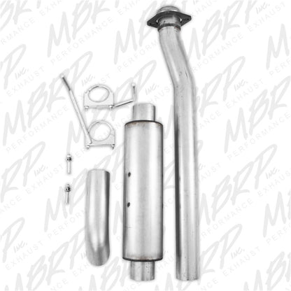 MBRP 11-12 Ford F-150 SVT Raptor 6.2L EC-SB/CC-SB 3.5in Cat Back Single Turn Down Alum Exhaust.