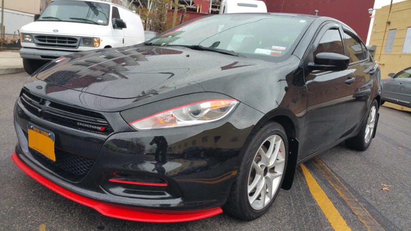 Rally Armor 2013-2016 Dodge Dart UR Black Mud Flap w/ Red Logo.
