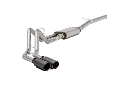 Gibson 15-19 Chevrolet Tahoe LS 5.3L 2.25in Cat-Back Dual Sport Exhaust - Black Elite.