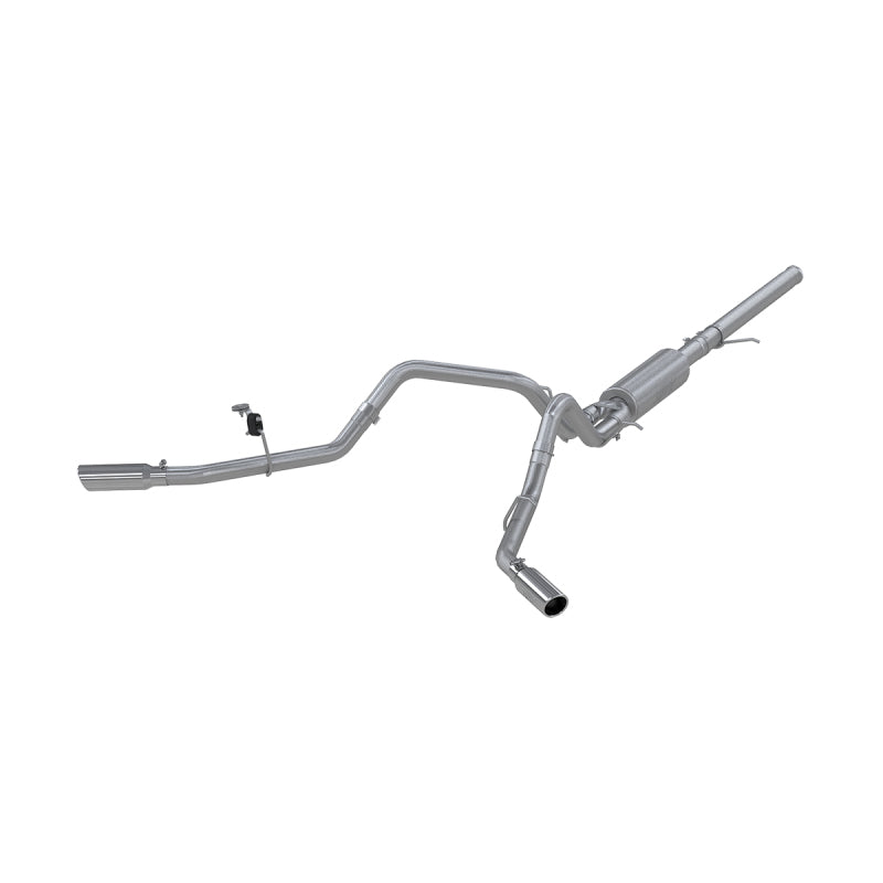 MBRP 14 Chevy/GMC 1500 Silverado/Sierra 4.3L V6/5.3L V8 Dual Split Side T409 3in Cat Back Exhaust.