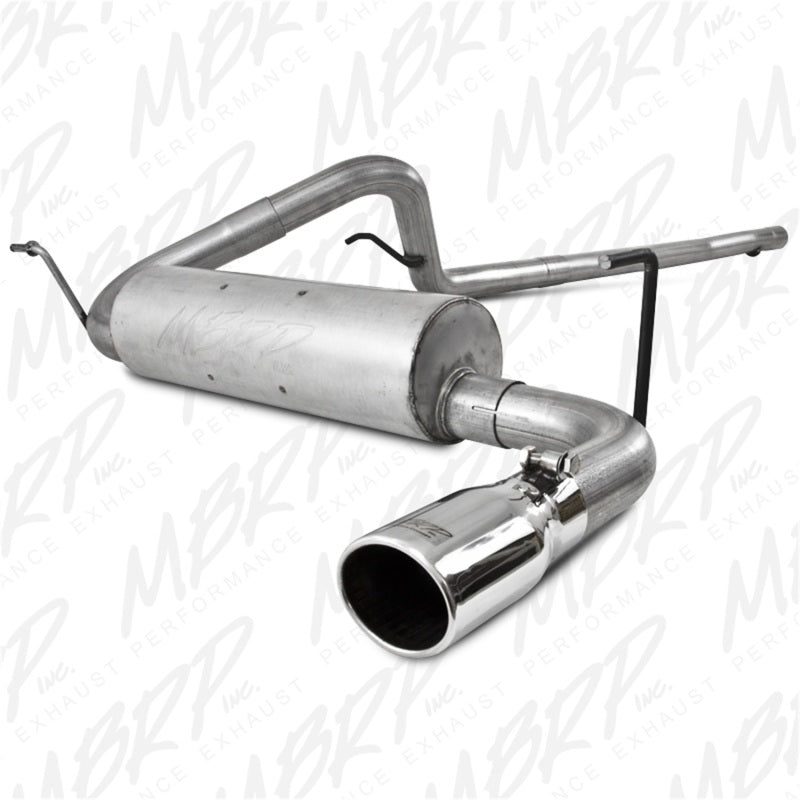 MBRP 2007-2009 Jeep Wrangler 4dr 3.8L V6 Cat Back Single.
