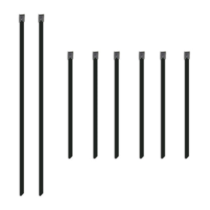 Mishimoto Set of Six 6in & Two 14in Stainless Steel Locking Ties.