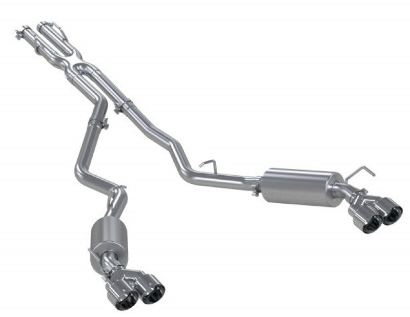 MBRP 20-21 Ford Explorer ST 3.0L Ecoboost SS 2.5in Dual Rear Exit w/ Quad Tips - AL.