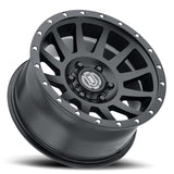 ICON Compression 17x8.5 6x5.5 0mm Offset 4.75in BS 106.1mm Bore Satin Black Wheel.
