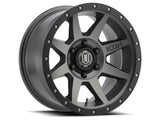 ICON Rebound Pro 17x8.5 6x5.5 0mm Offset 4.75in BS 106.1mm Bore Titanium Wheel.
