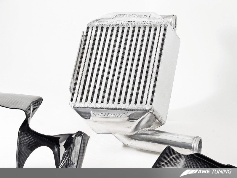 AWE Tuning Audi 2.7T Performance Intercooler Kit - w/Carbon Fiber Shrouds.