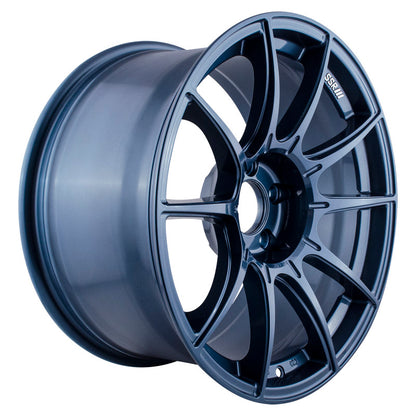 SSR GTX01 18x9.5 5x114.3 22mm Offset Blue Gunmetal Wheel