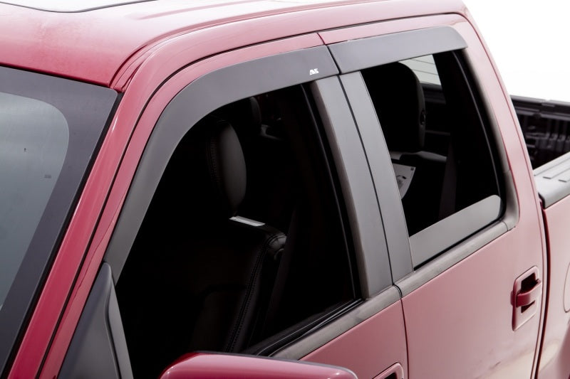 AVS 2019 Ford Ranger Crew Cab Only Ventvisor Low Profile Window Deflectors 4pc - Matte Black.