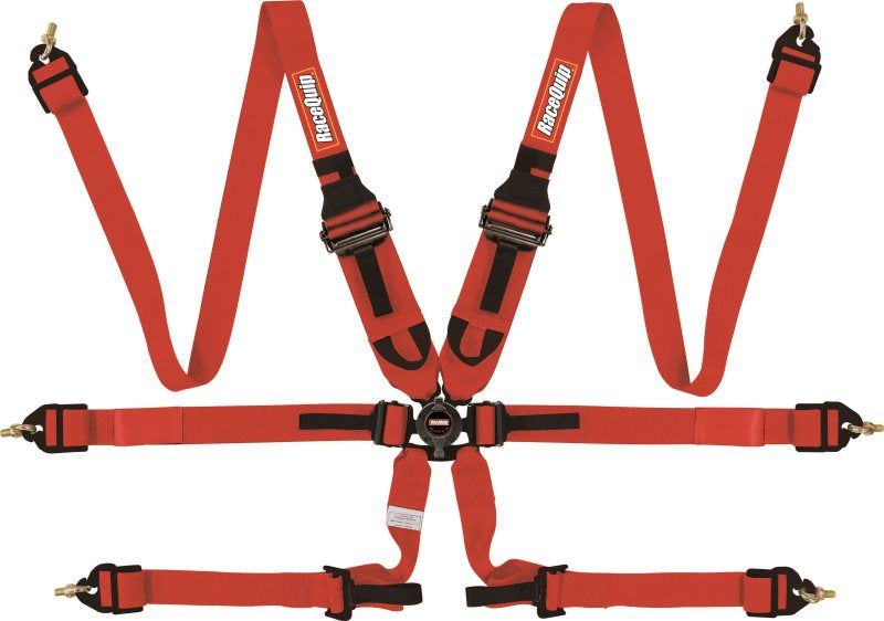 RaceQuip Red FIA CAMLOCK 6pt 2in Pull Down Lap FHR.