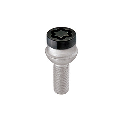 McGard Wheel Lock Bolt Set - 4pk. (Radius Seat) M14X1.5 / 17mm Hex / 27.0mm Shank Length - Black.