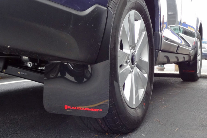 Rally Armor 2015 Subaru Outback UR Black Mud Flap w/ Grey Logo.