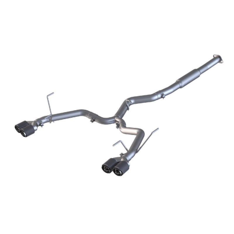 MBRP 15-19 Subaru WRX 2.0L/STI 2.5L 3in Dual Split Rear Exit w/ 3.5in CF Tips - T304 (Race Version).