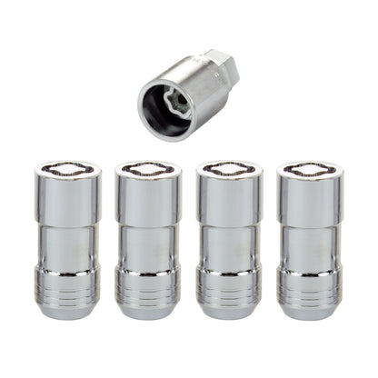 McGard Wheel Lock Nut Set - 4pk. (Cone Seat) M14X1.5 / 21mm & 22mm Dual Hex / 1.965in. L - Chrome.