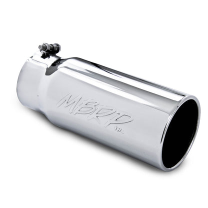 MBRP Universal Tip 5 O.D. Rolled Straight 4 inlet 12 length.