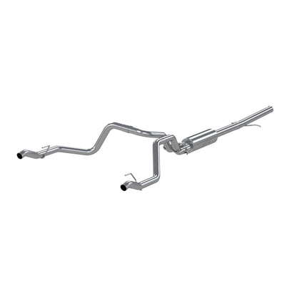 MBRP 2019 Chevrolet Silverado 1500 4.3L/5.3L 2.5in Cat Back Dual Rear Exit - Aluminized.