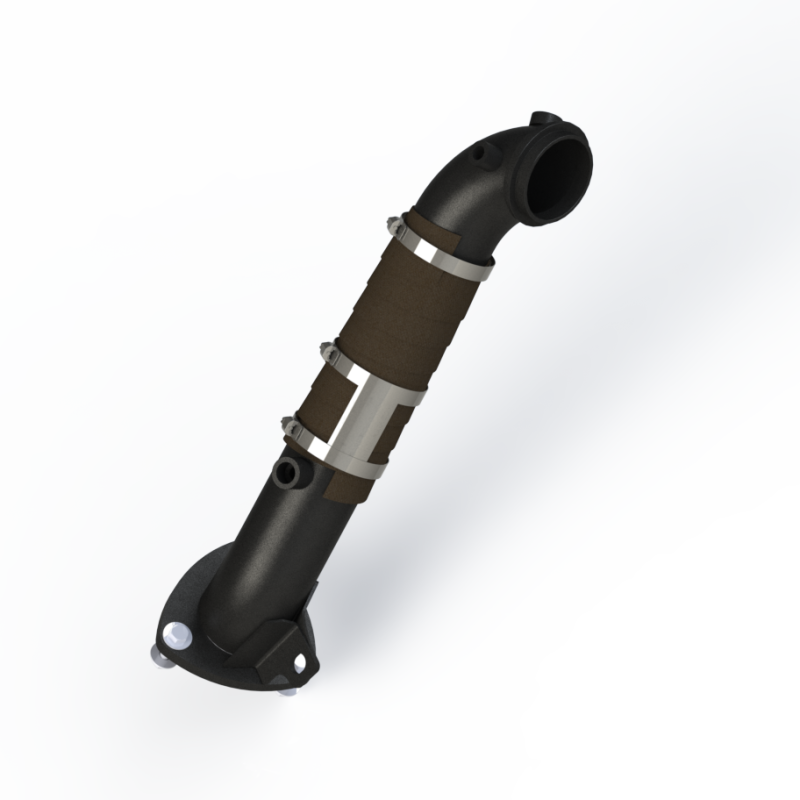 MBRP 15-16 Chevy/GMC 6.6L Duramax 3in Down Pipe (For 3 Bolt Flange Style Connection).