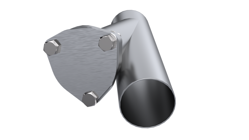 QTP 2.5in Weld-On QTEC Exhaust Cutout Y-Pipe.