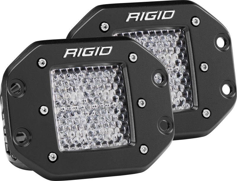 Rigid Industries Dually - Flush Mount - 60 Deg. Lens - Set of 2.