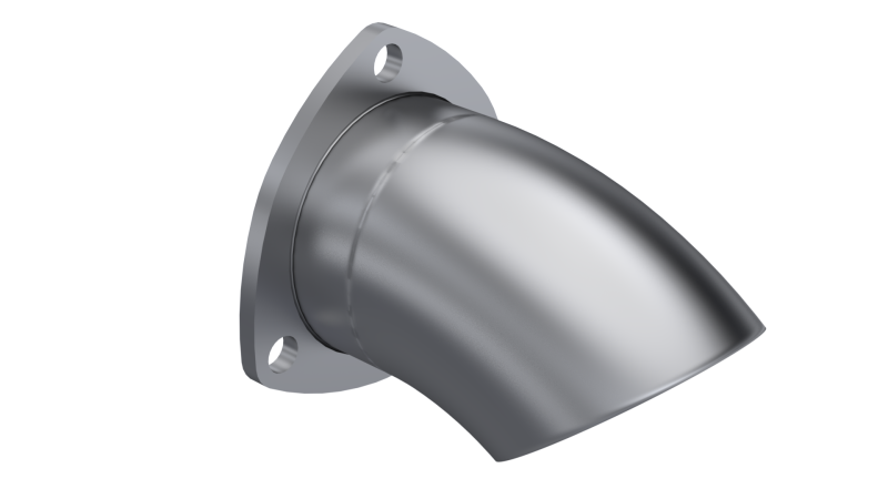 QTP 3in Bolt-On QTEC Adjustable Turn Down.