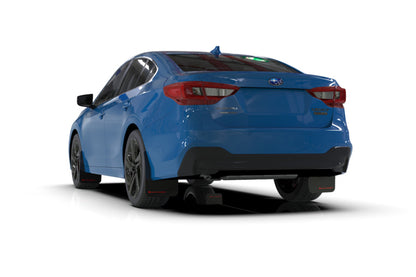 Rally Armor 20+ Subaru Legacy UR Black Mud Flap w/ White Logo.