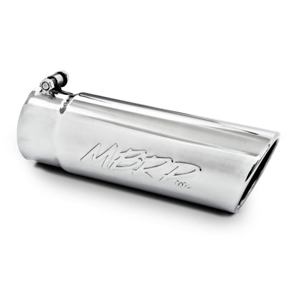 MBRP Universal Tip 4in O.D. Angled Rolled End 3 inlet 10 length.