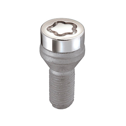 McGard Wheel Lock Bolt Set - 4pk. (Cone Seat) M12X1.25 / 19mm Hex / 25.6mm Shank Length - Chrome.