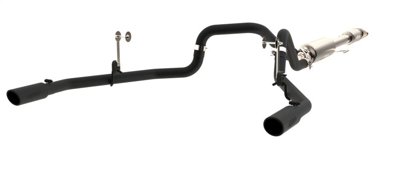 MBRP 2015 Ford F-150 5.0L 3in Cat Back Dual Split Rear Exit Black Exhaust System.