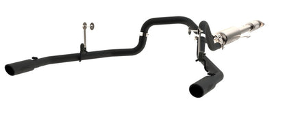 MBRP 2015 Ford F-150 5.0L 3in Cat Back Dual Split Rear Exit Black Exhaust System.