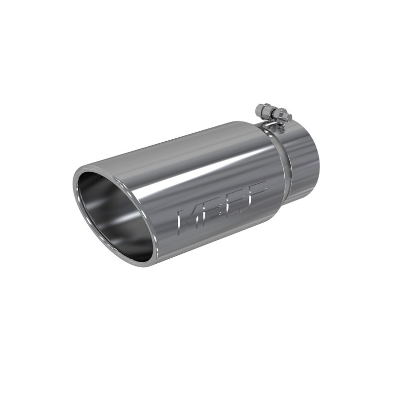MBRP Universal Tip 5 O.D. Angled Rolled End 4 inlet 12 length.