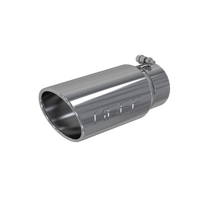 MBRP Universal Tip 5 O.D. Angled Rolled End 4 inlet 12 length.