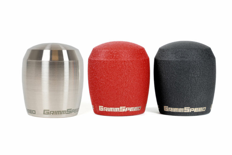 GrimmSpeed Stubby Shift Knob Stainless Steel (Raw) - M12x1.25.