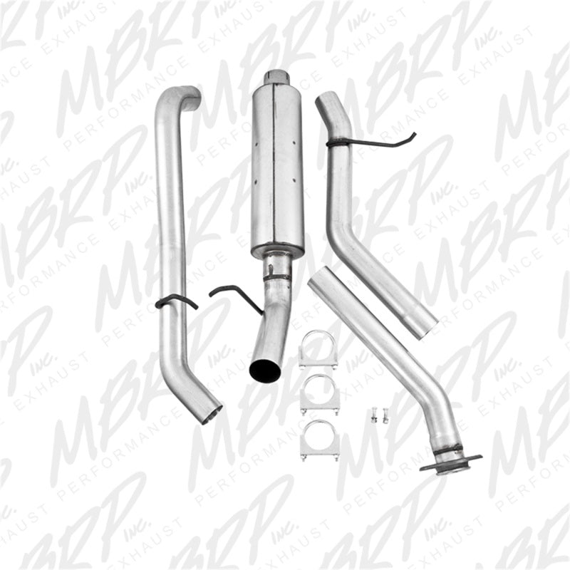 MBRP 2003-2007 Chev/GMC 1500 Classic 4.8/5.3L EC/CC-SB Cat Back Single Side AL P Series Exhaust.