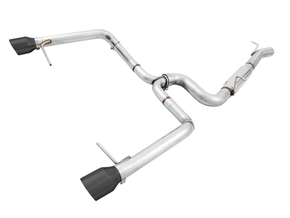AWE Tuning Track Catback Exhaust - Diamond Black Tips | 3020-33048