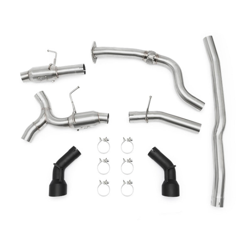 Mishimoto 2016+ Chevrolet Camaro 2.0T Dual Black Tip Cat-Back Exhaust.