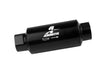 Aeromotive In-Line Fuel Filter 40-M Stainless Mesh Element ORB-10 Port (Bright-Dip Black) 2in. OD.